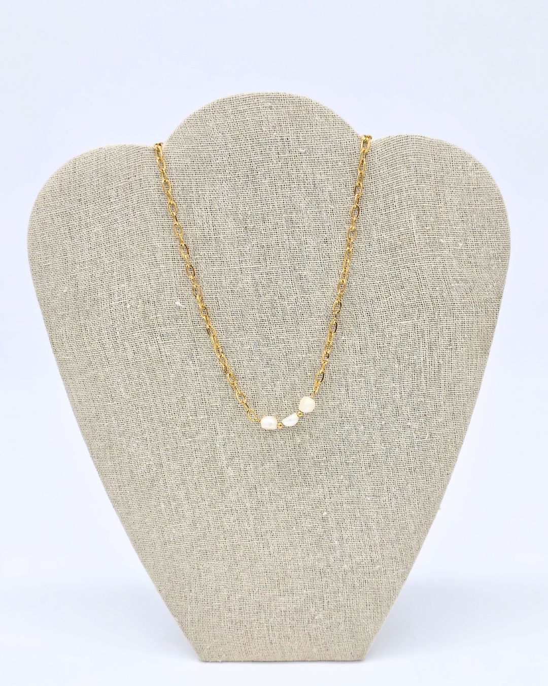 Collar 3 Perlas | Hecha a mano