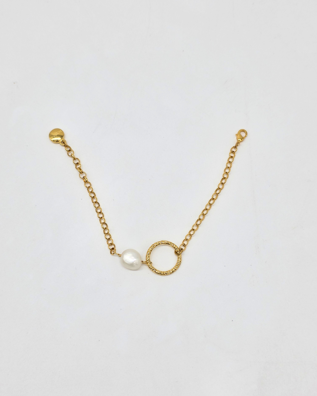 Pulsera Aro/Piedra | Hecha a mano