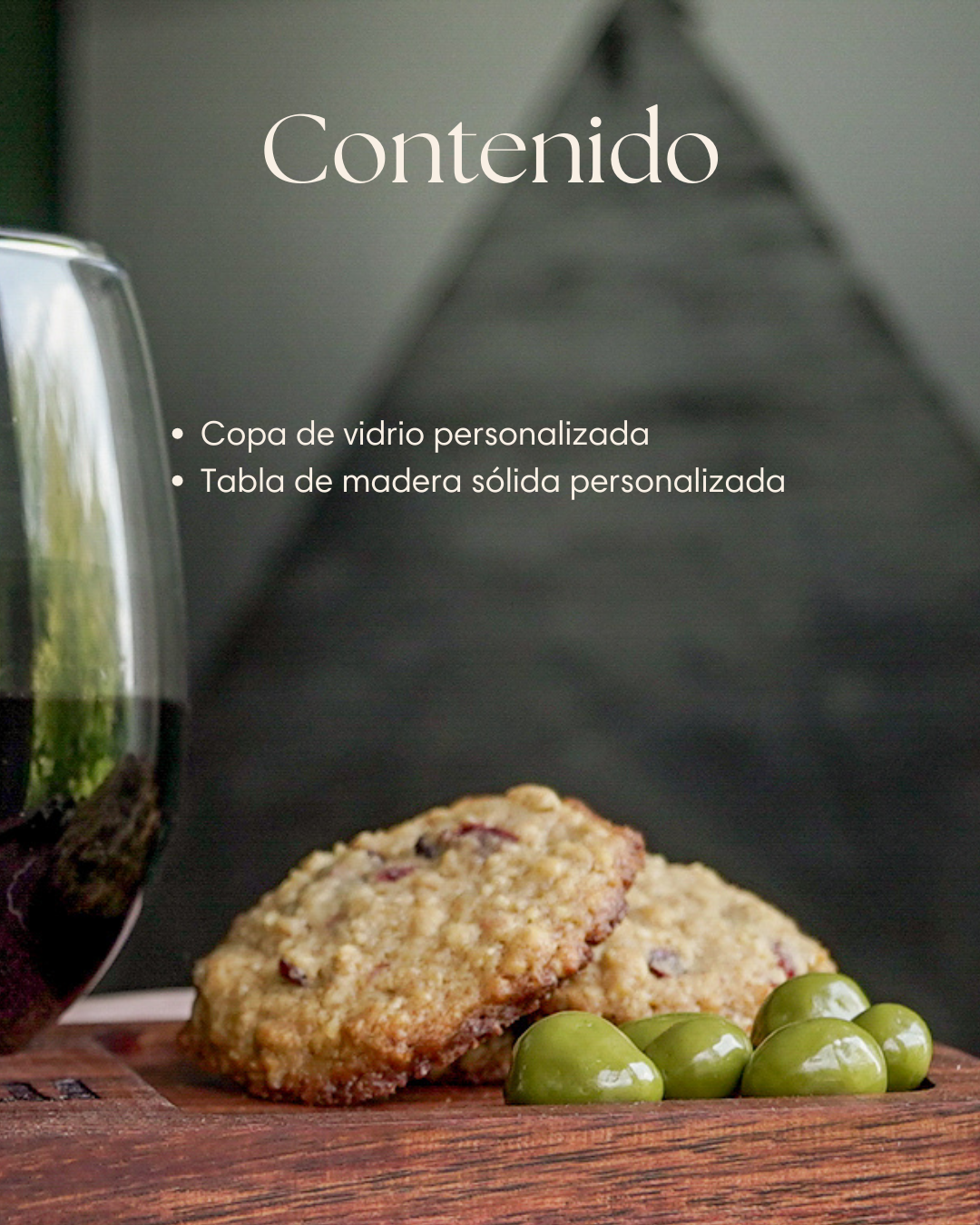 Celebrate | Copa personalizada + Tabla de madera