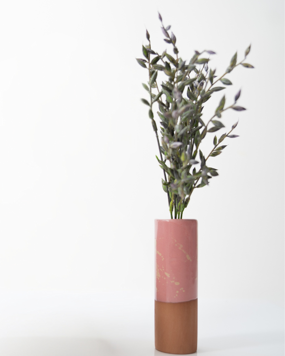 Florero de cerámica | Rosa chico