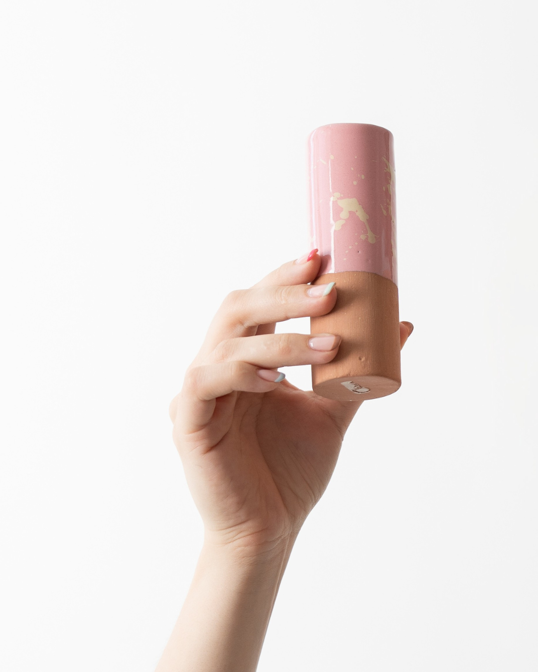 Florero de cerámica | Rosa chico