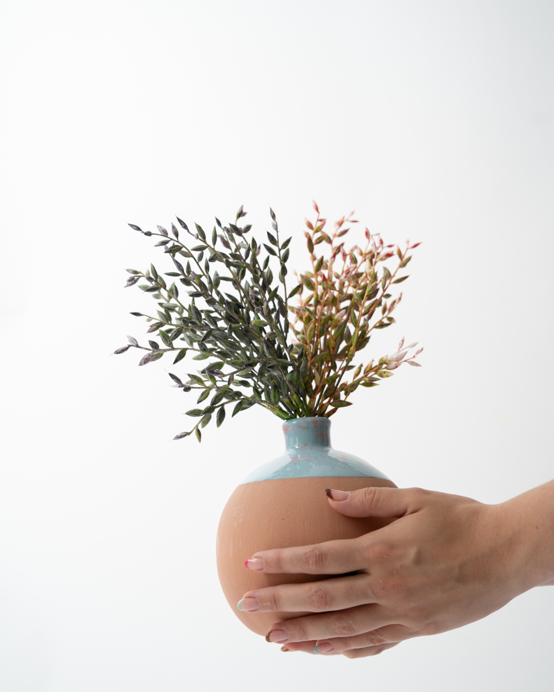 Florero de cerámica | Verde grande