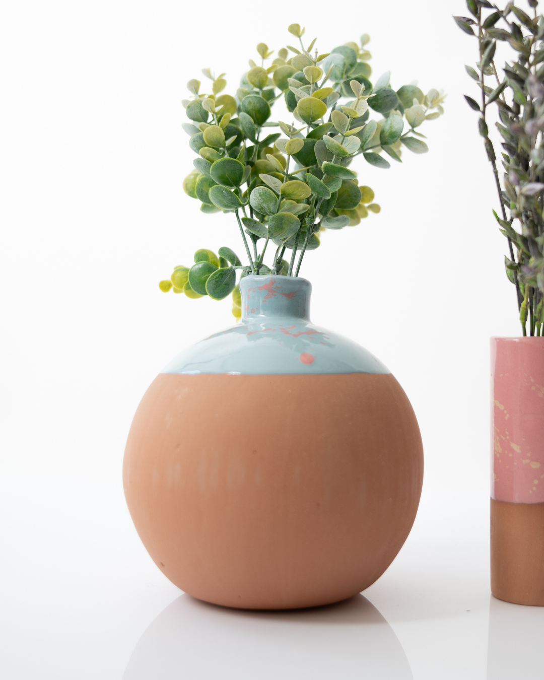 Florero de cerámica | Verde grande