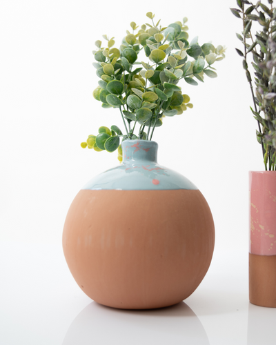 Florero de cerámica | Verde grande