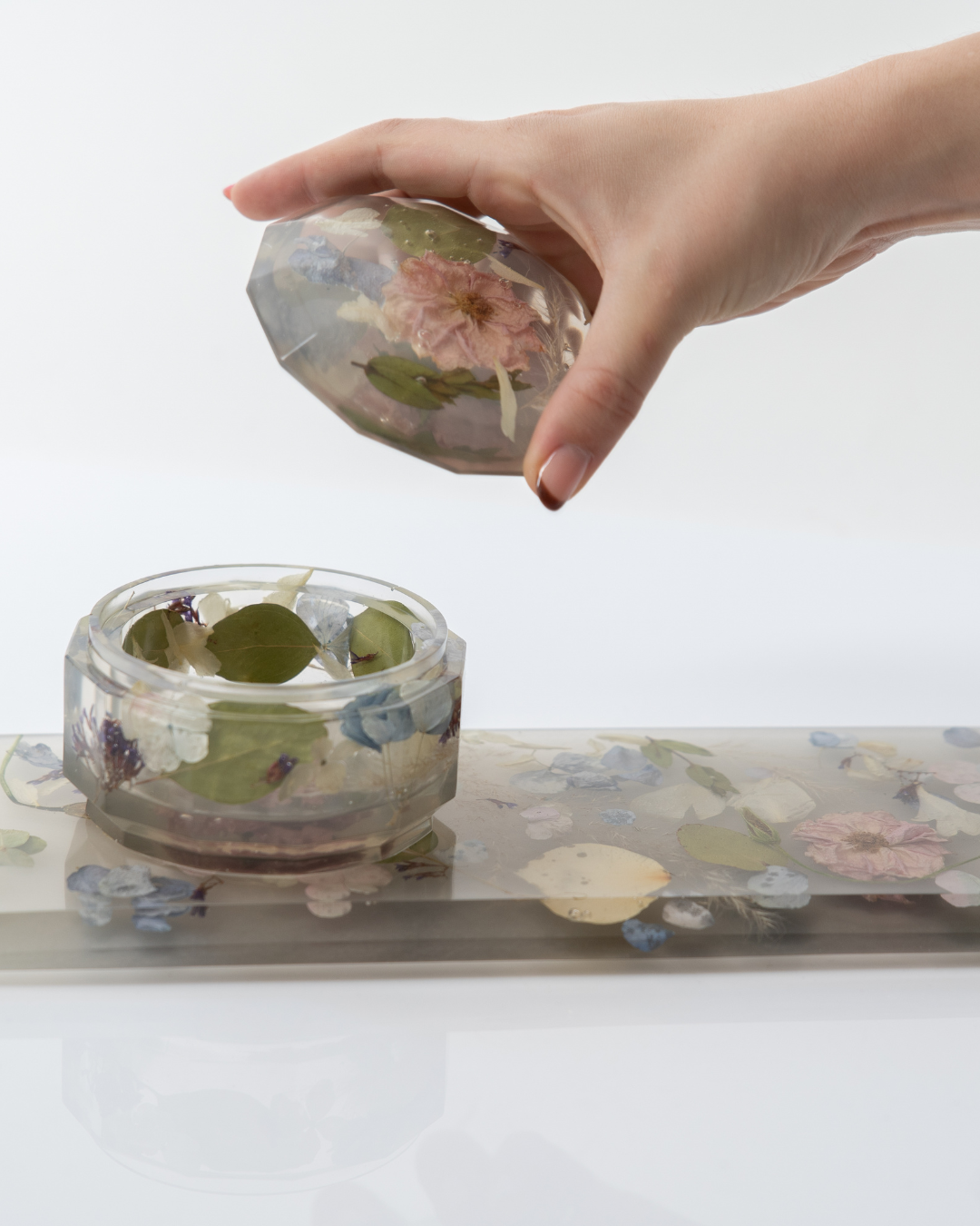 Joyero & Bandeja Flores Naturales