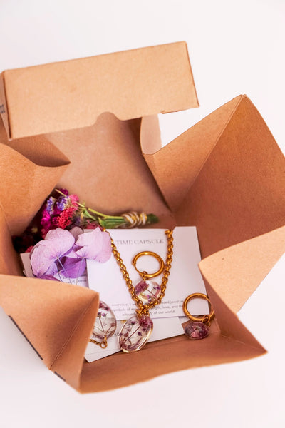 Primavera en Morado | Set de Flores Naturales