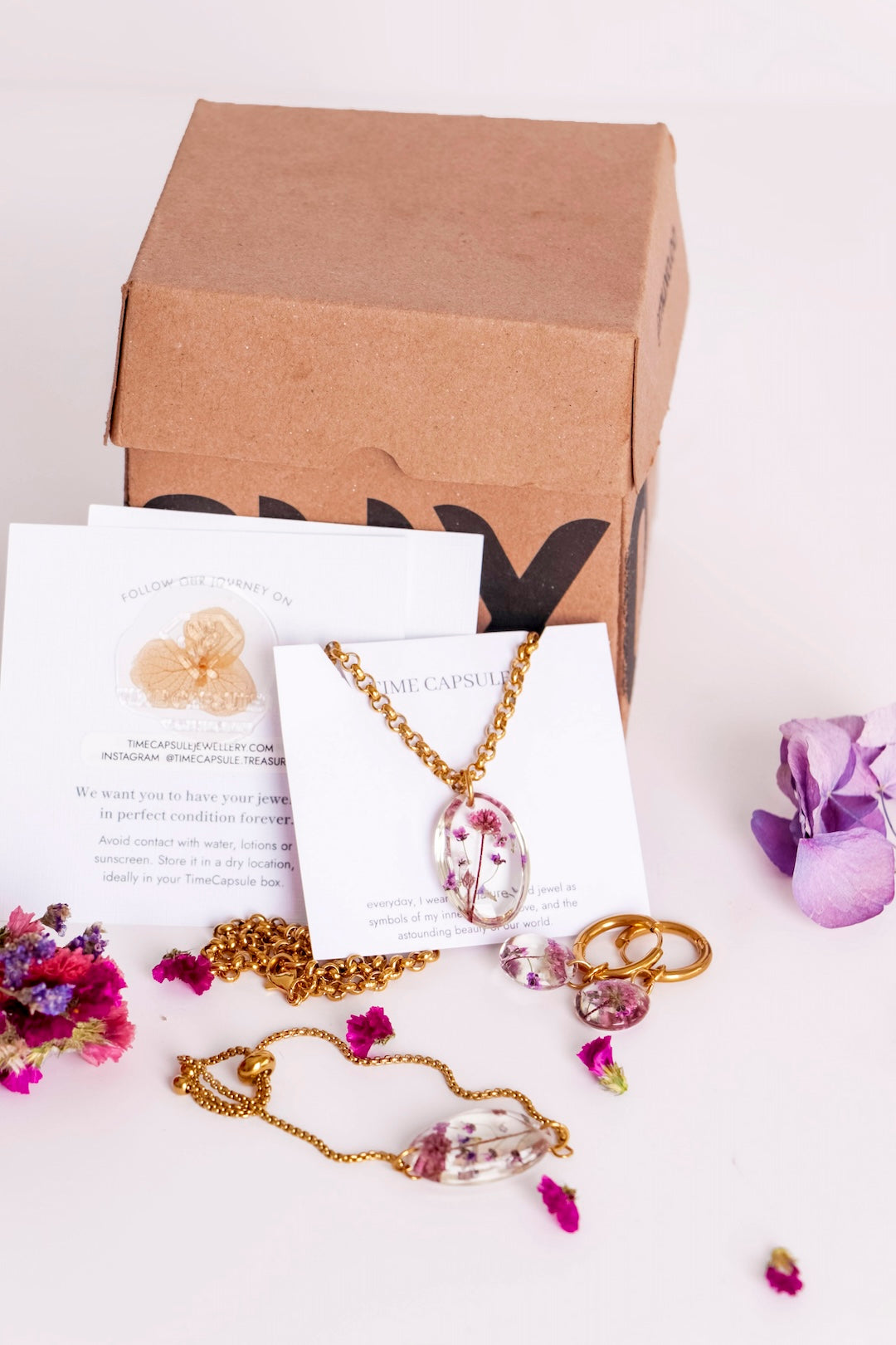 Primavera en Morado | Set de Flores Naturales